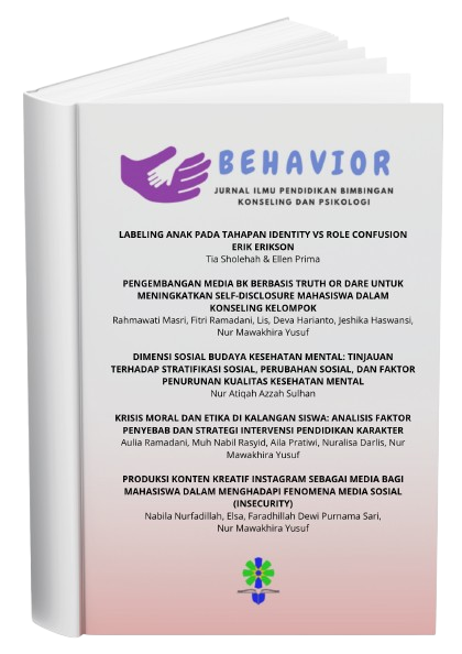 					View Vol. 3 No. 1 (2026): Jurnal Behavior
				