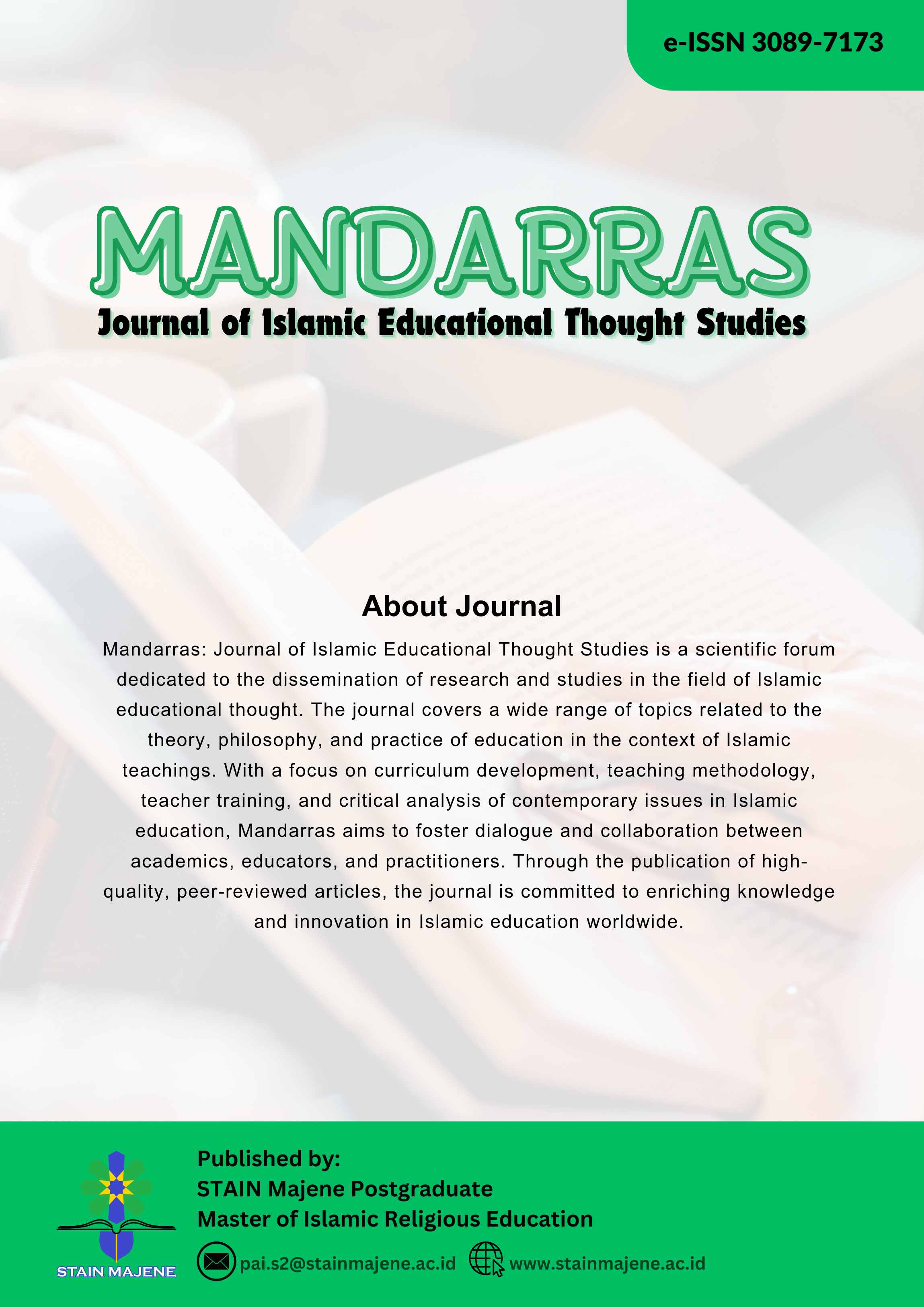 					View Vol. 2 No. 1 (2025): Jurnal Studi Pemikiran Pendidikan Islam
				